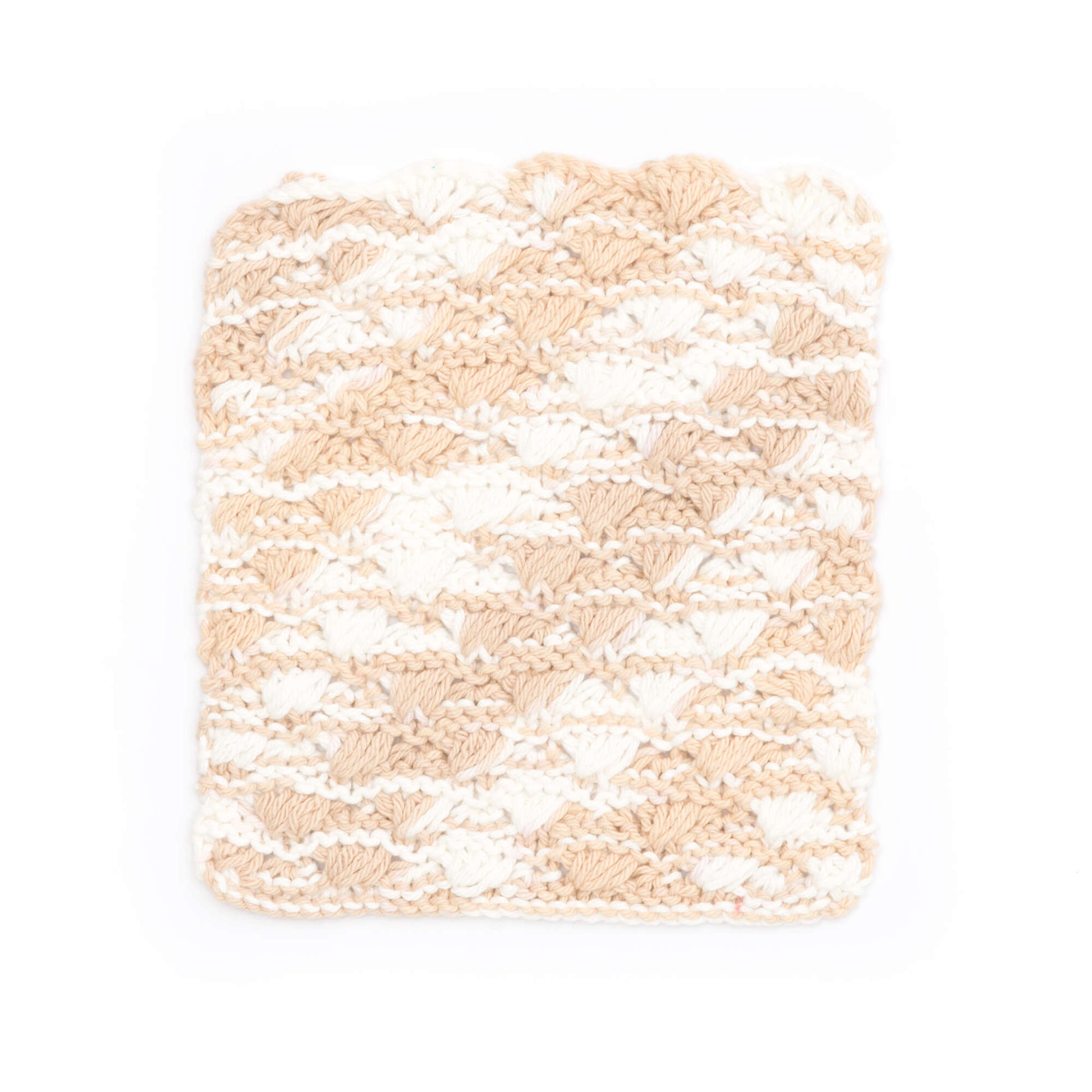 Free Lily Sugar'n Cream Shell Stitch Dishcloth Knit Pattern