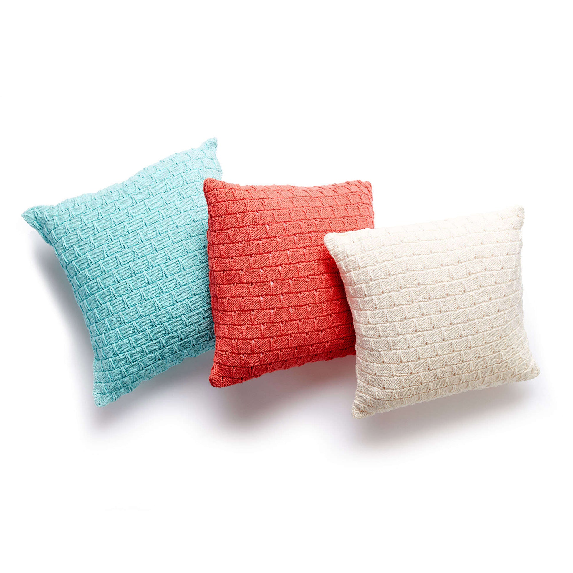 Free Lily Sugar'n Cream Knit Pillow Trio Pattern