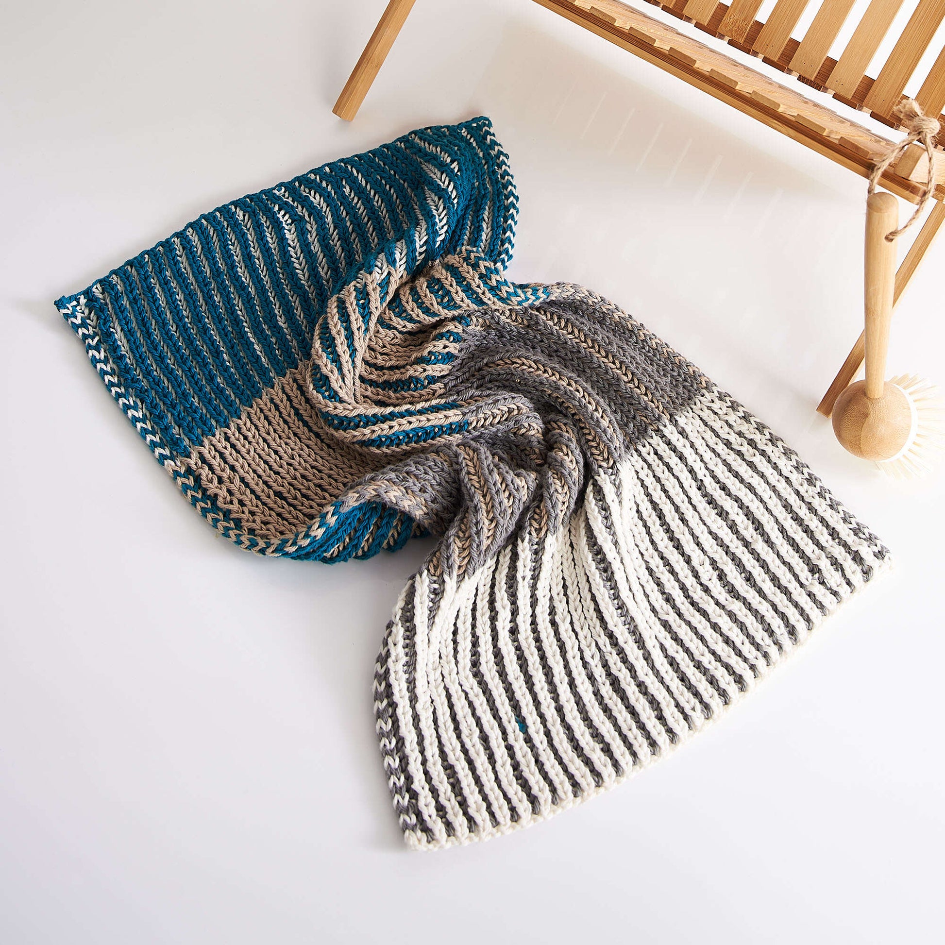 Free Lily Brioche Knit Tea Towel Pattern