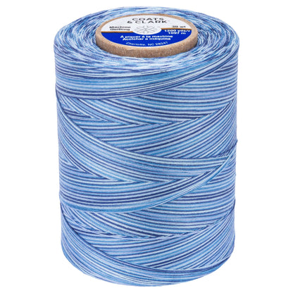 Coats & Clark Cotton Machine Quilting Multicolor Thread (1200 Yards) Blue Clouds