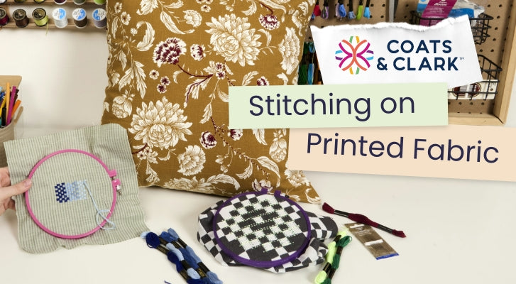 Embroidery On Printed Fabric