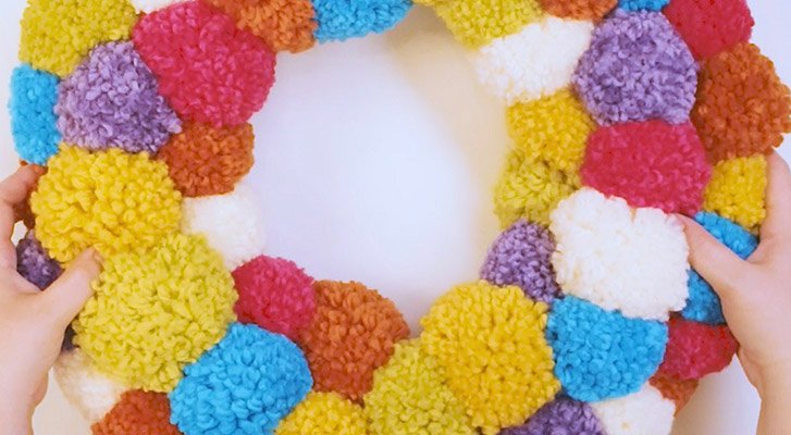 Image of Make a Pompom Wreath For Your Home thumbnail