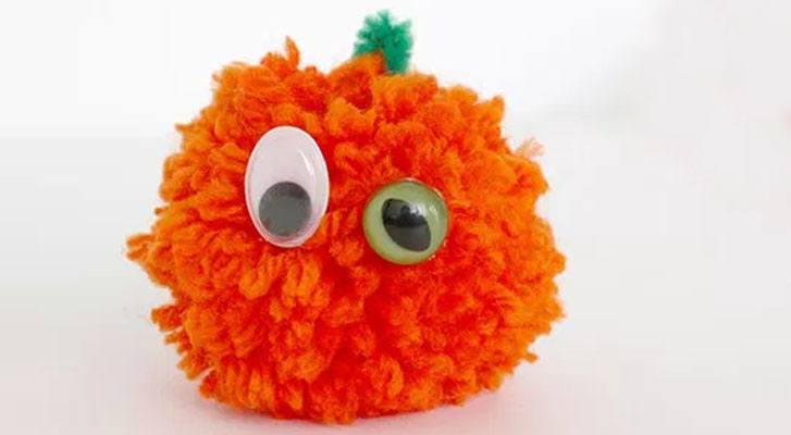 Image of Simply Adorable Pompom Pumpkin! thumbnail