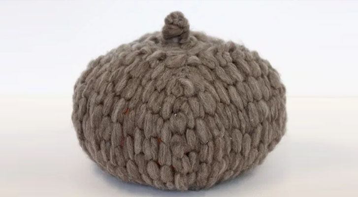 Image of Fall Décor: Yarn Wrapped Pumpkin thumbnail
