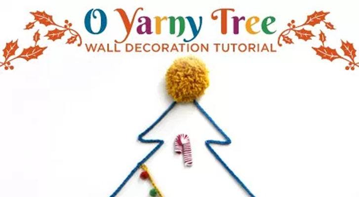 Image of Yarny Tree: Holiday Wall Decor Tutorial thumbnail