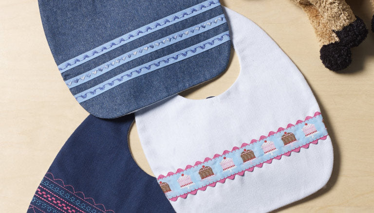 Image of Baby Bibs- Try a New Thread or Stitch thumbnail