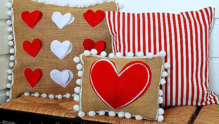 Image of Heart Pom-Pom Pillows thumbnail