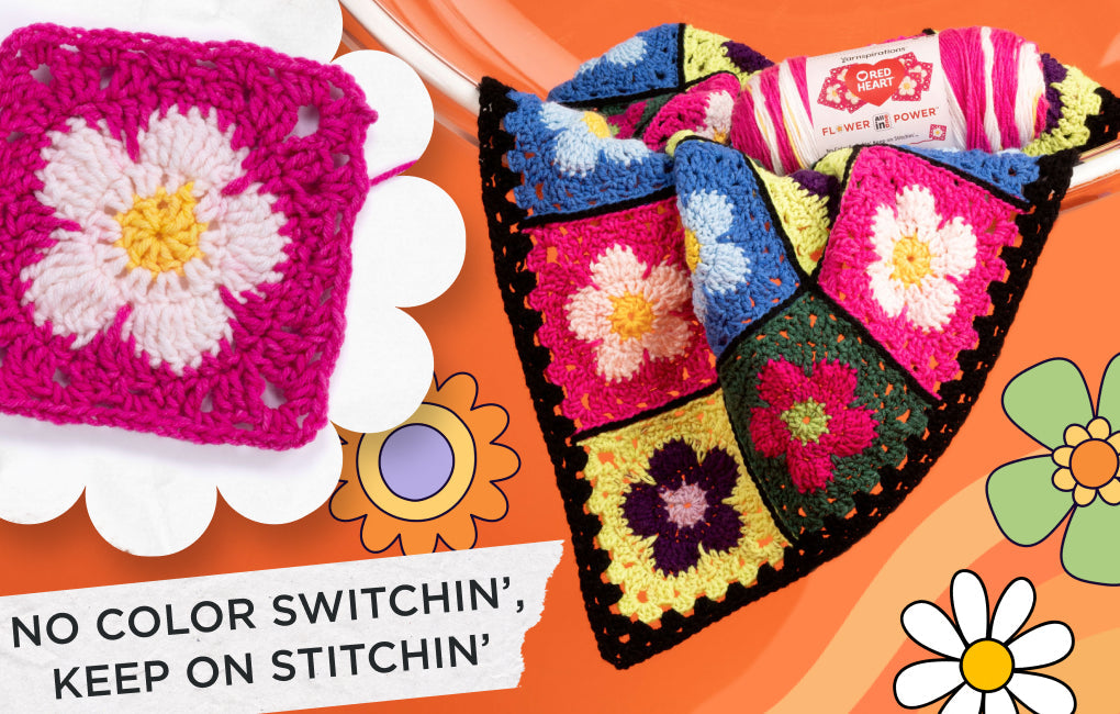 How to Stitch a Red Heart All-In-One Square