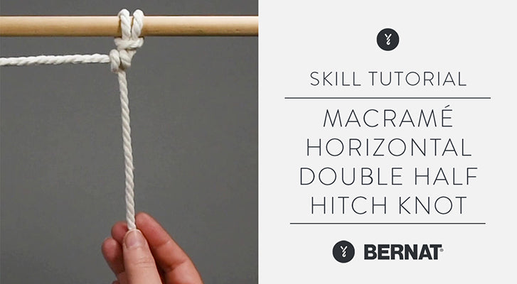 Image of Horizontal Double Half Hitch Knot Macrame Video thumbnail