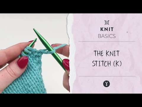 Image of How to Make the Knit Stitch English Style - Beginner Knitting Teach Video 6 thumbnail