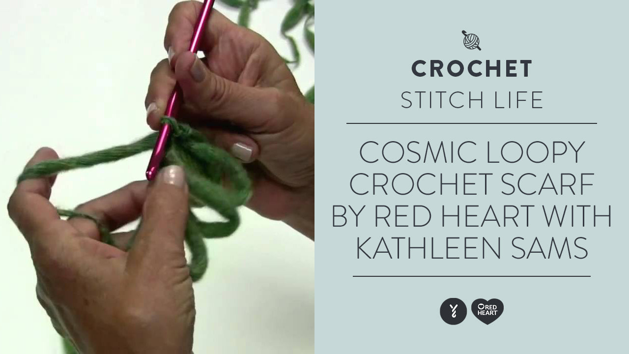 Image of Cosmic Loopy Crochet Scarf thumbnail