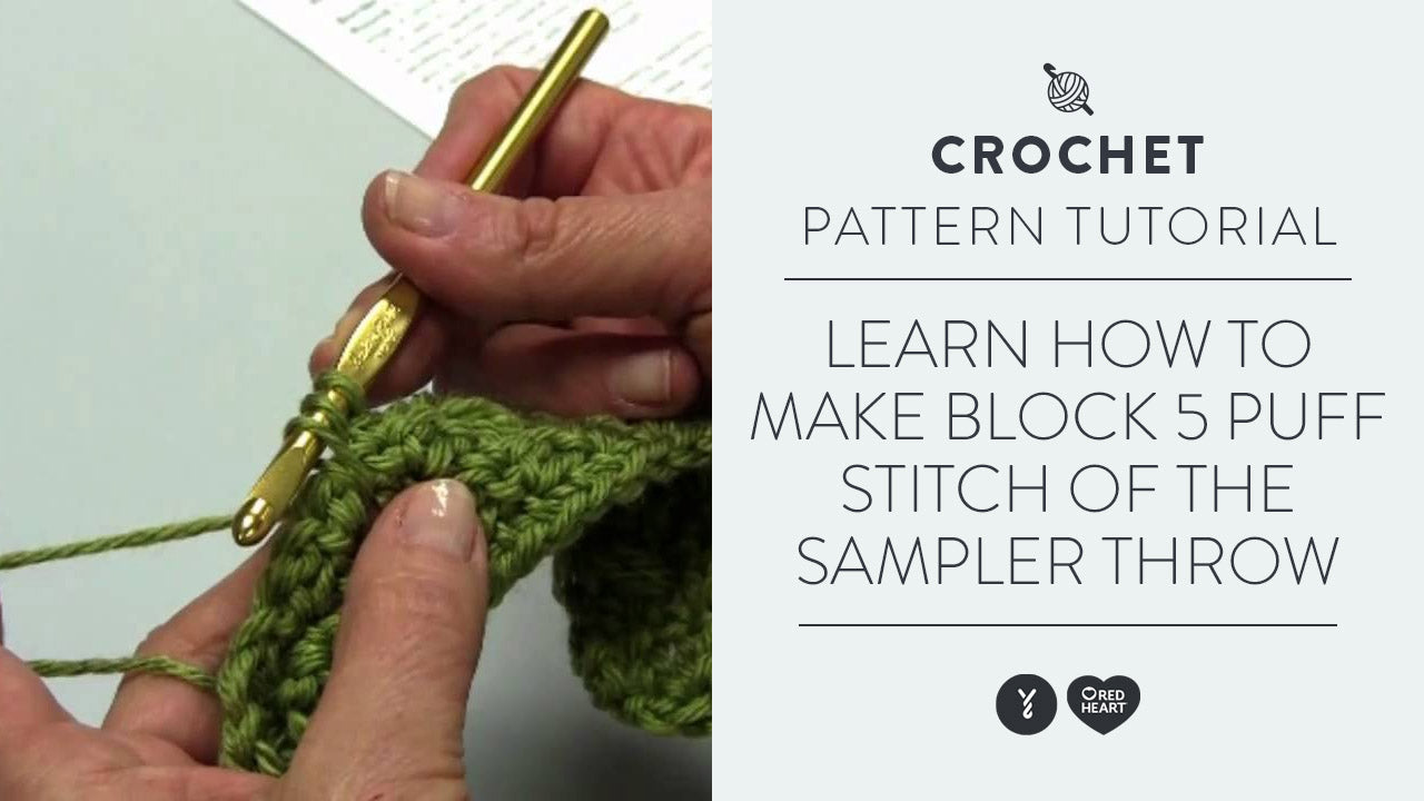 Image of Learn How to Make Block 5 of Sampler Throw thumbnail