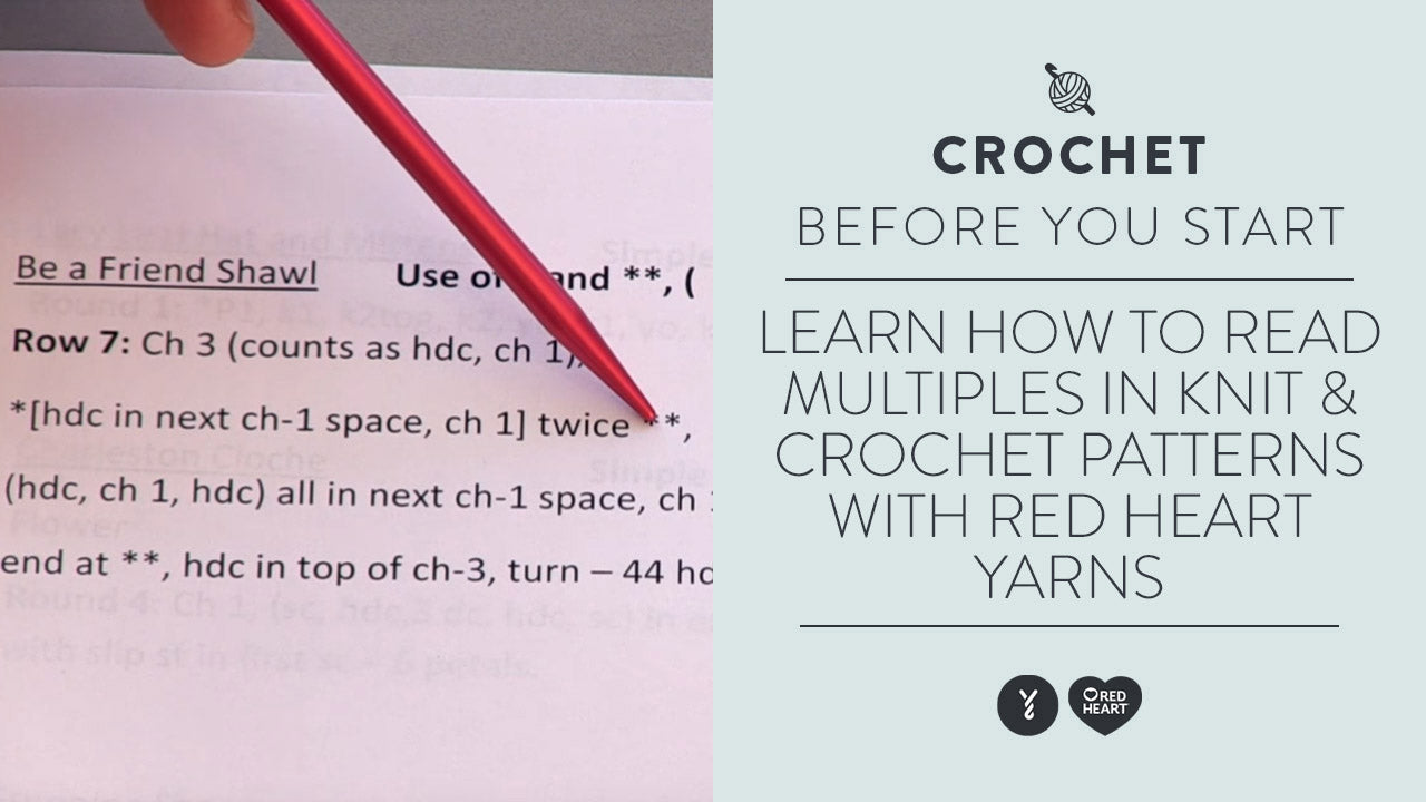 Image of Learn How to Read Multiples in Knit & Crochet Patterns thumbnail