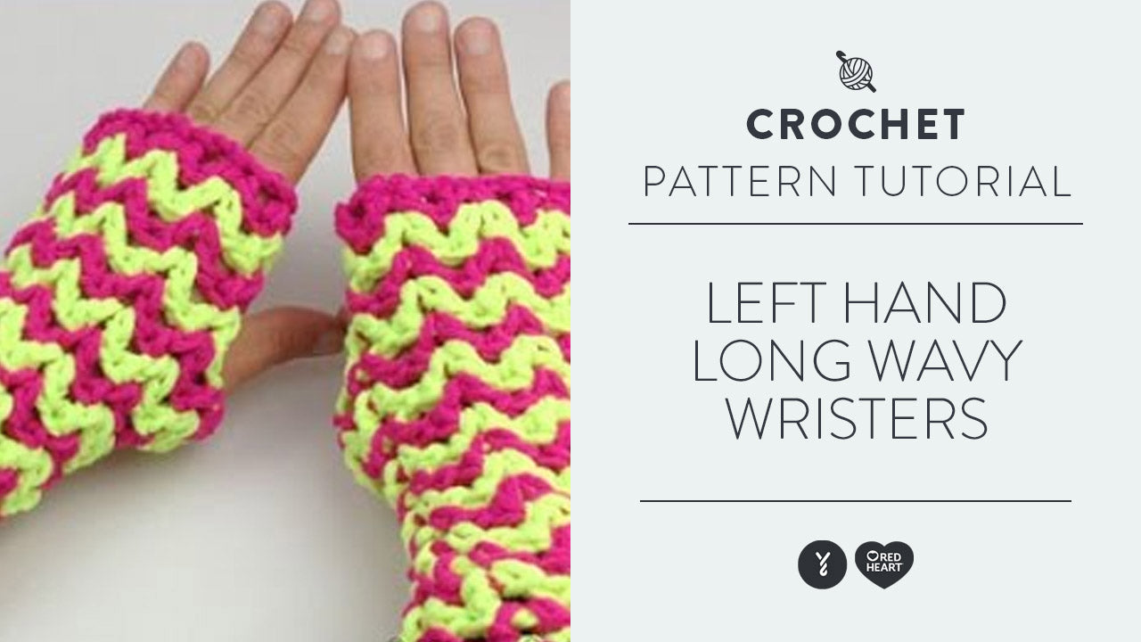 Image of Left Hand: Long Wavy Wristers thumbnail