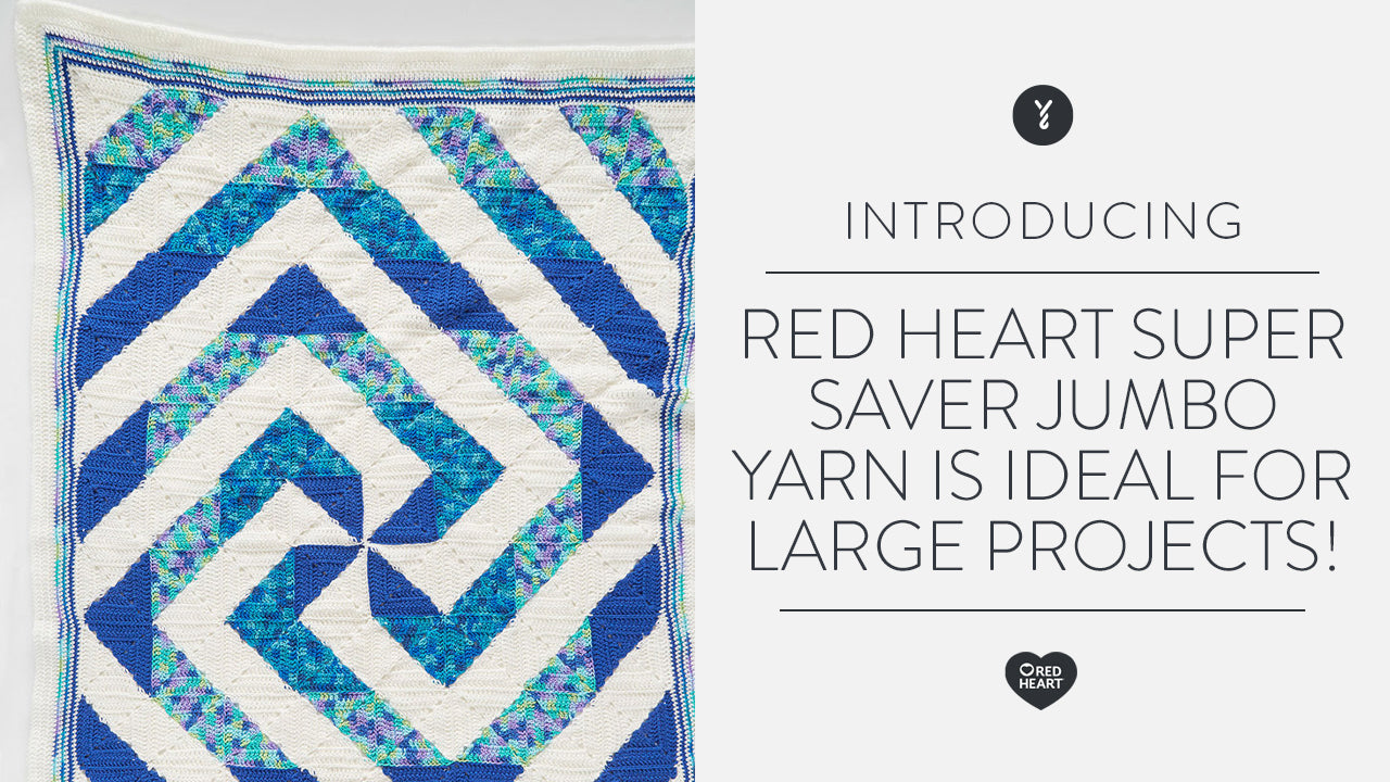 Image of Red Heart Super Saver Jumbo Yarn is ideal for large projects thumbnail