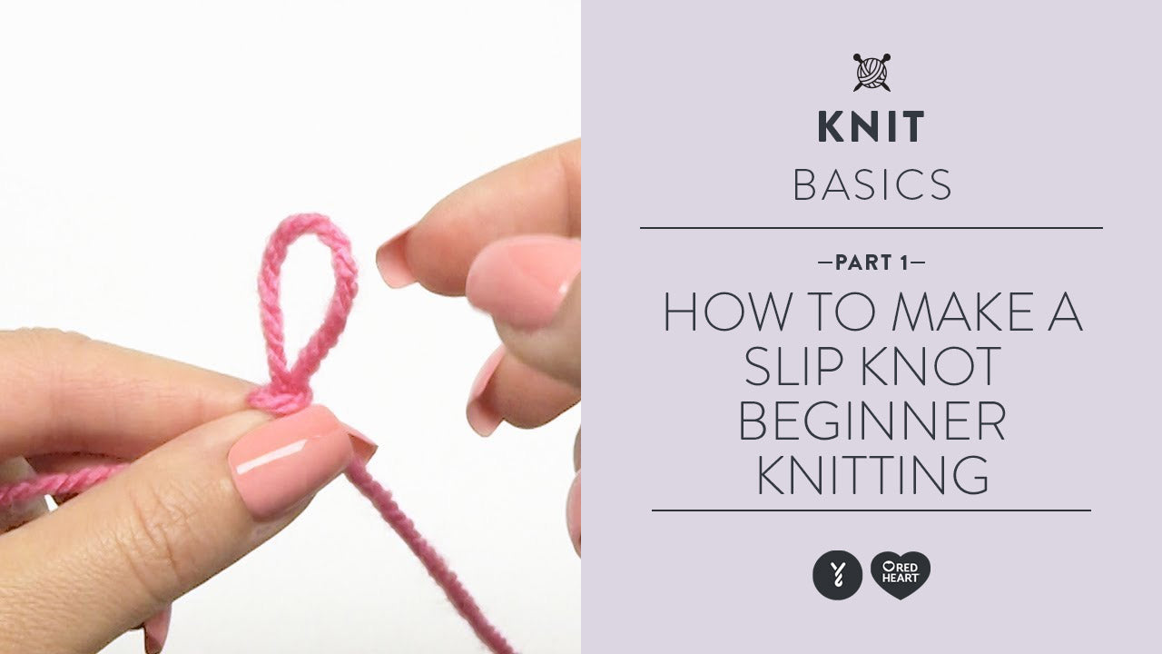 Image of How to Make a Slip Knot - Beginner Knitting Teach Video 1 thumbnail