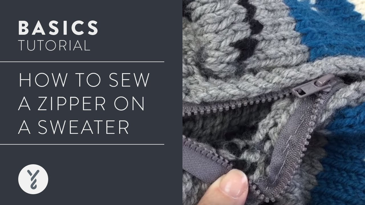 Sew a Zipper on a Sweater Thumbnail