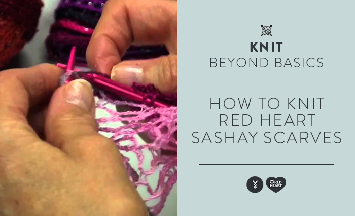 Image of How To Knit Red Heart Sashay Scarves thumbnail