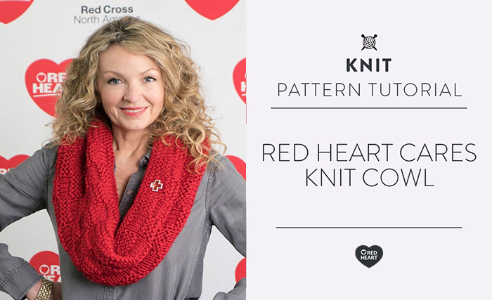 Image of Red Heart Cares Knit Cowl thumbnail