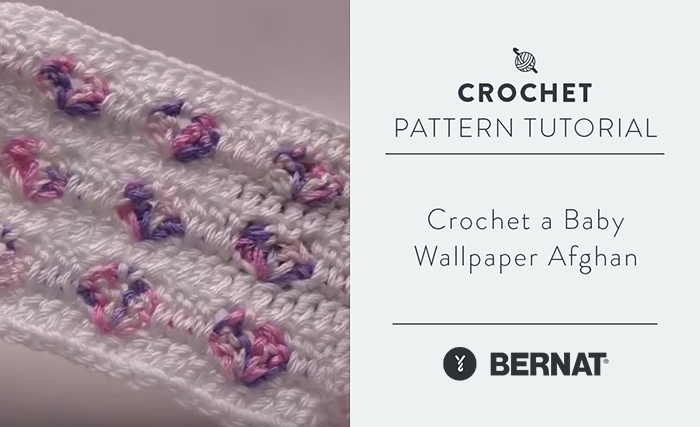 Image of Crochet a Baby Wallpaper Afghan thumbnail