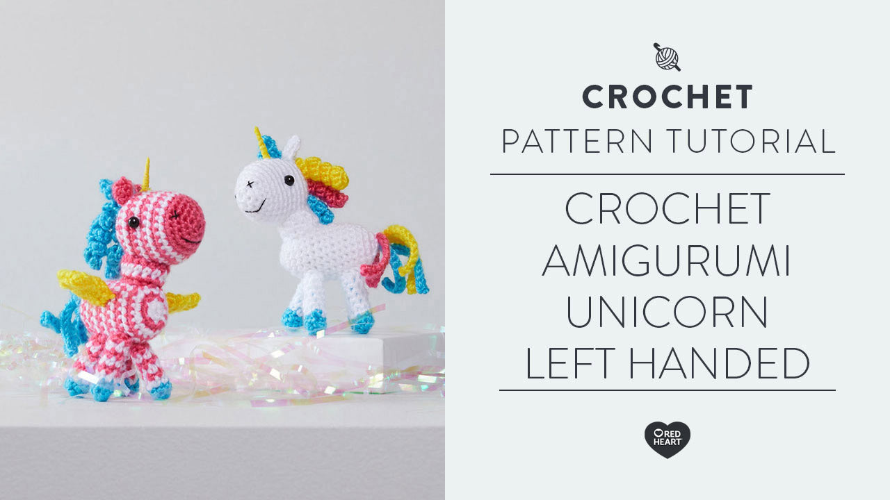 Image of Crochet Amigurumi Unicorn Left Handed thumbnail