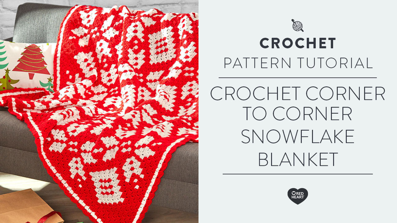 Image of Crochet Corner to Corner Snowflake Blanket thumbnail