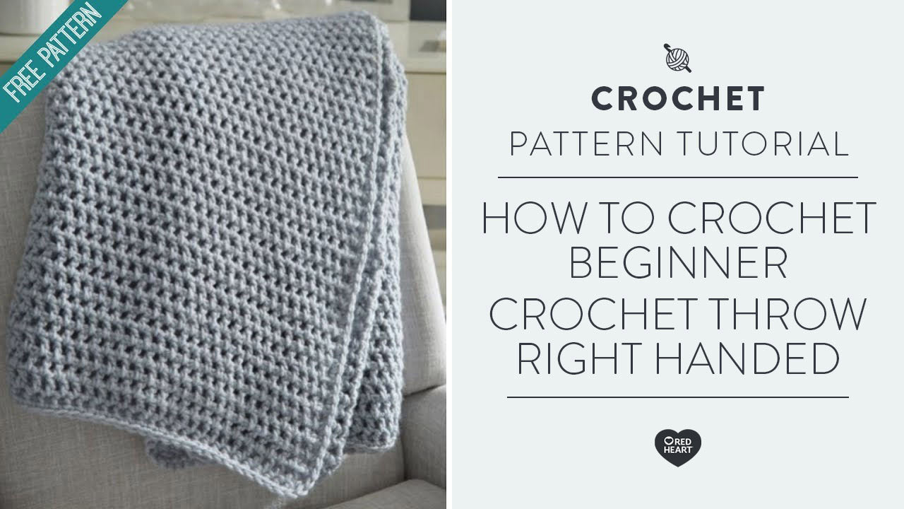 Image of How to Crochet Beginner Crochet Throw Right Handed thumbnail