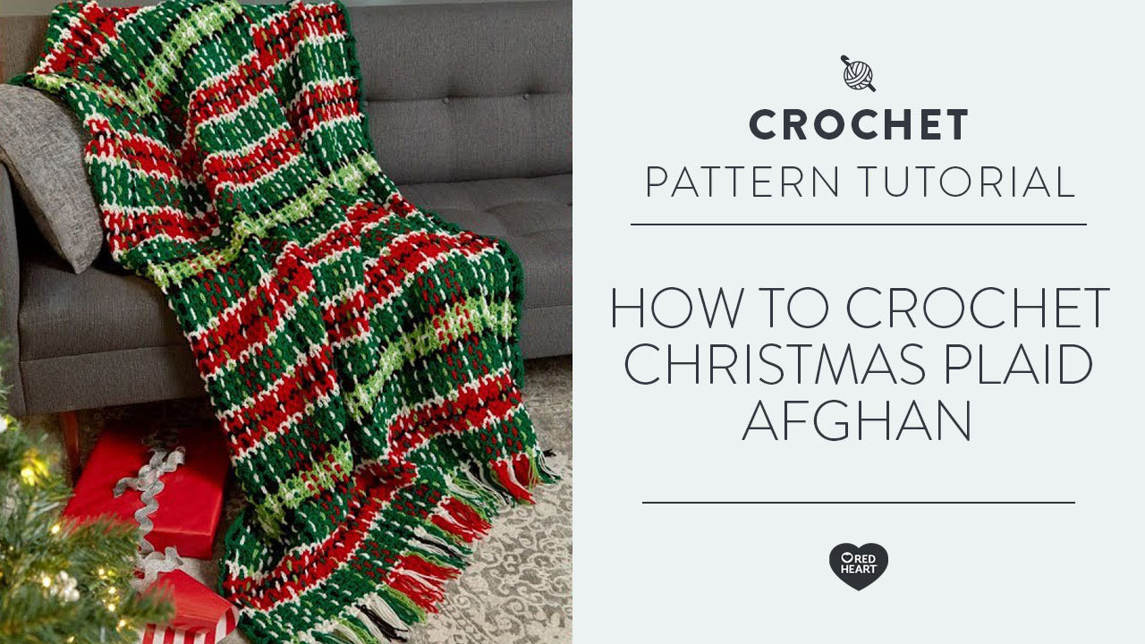 Image of How to Crochet Christmas Plaid Afghan thumbnail