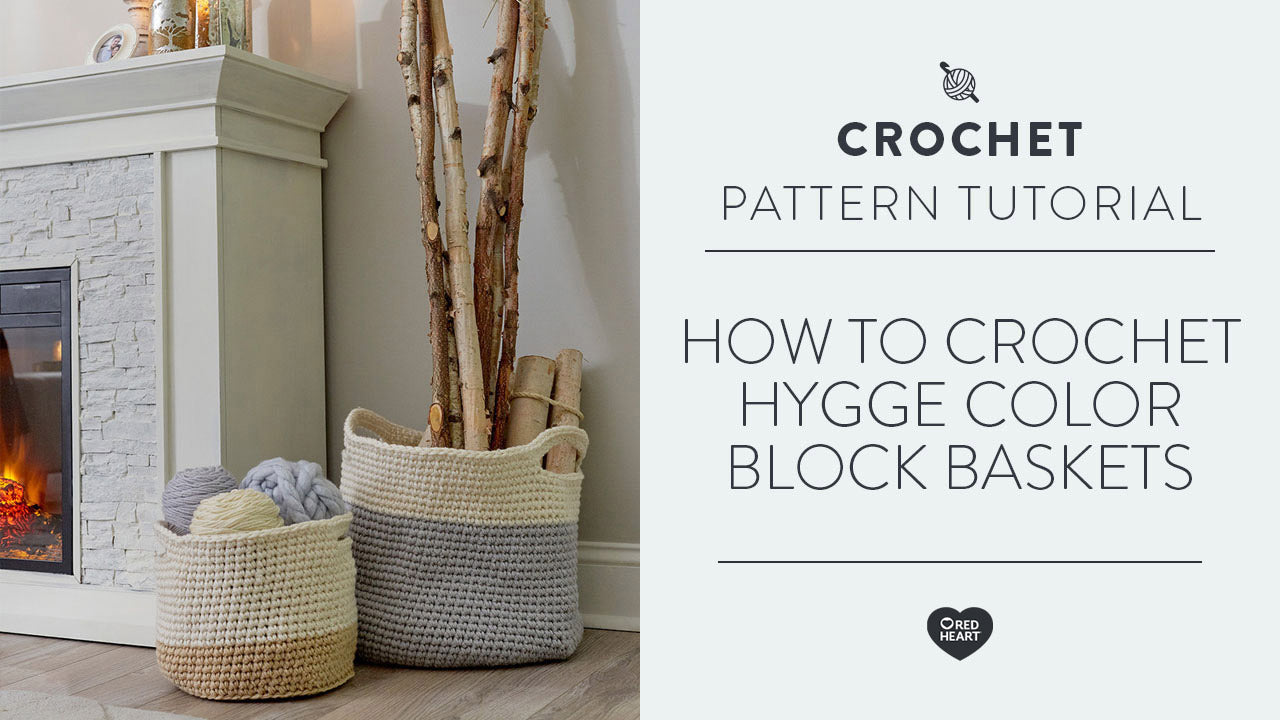 Image of How to Crochet Hygge Color Block Baskets thumbnail