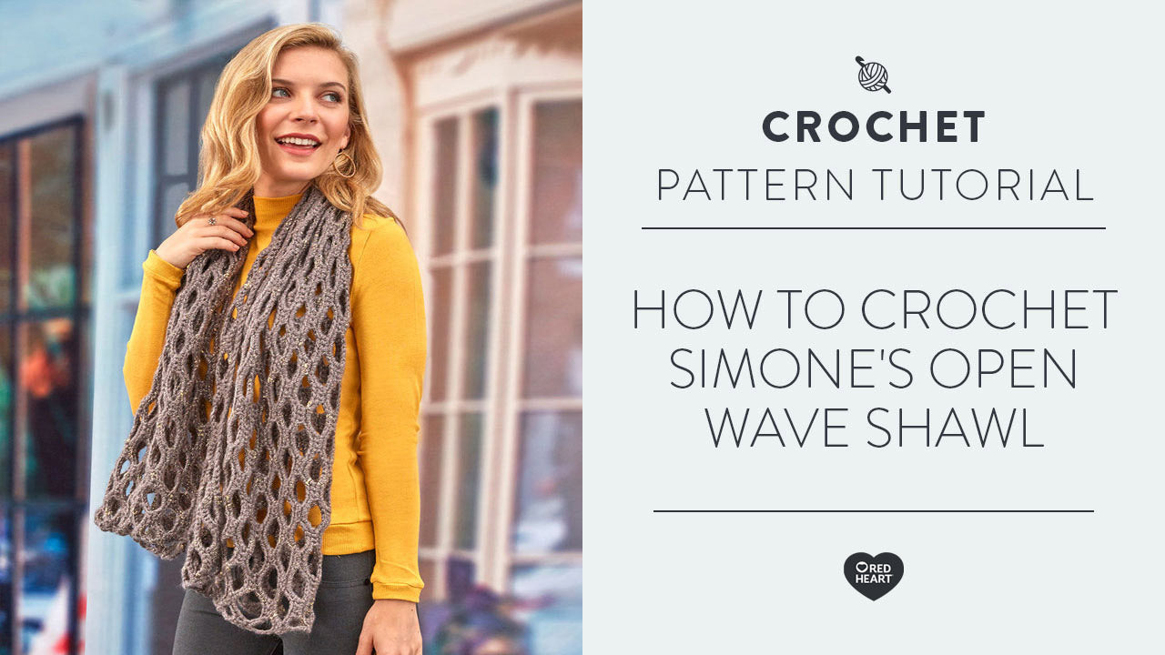 Image of How to Crochet Simone's Open Wave Shawl thumbnail