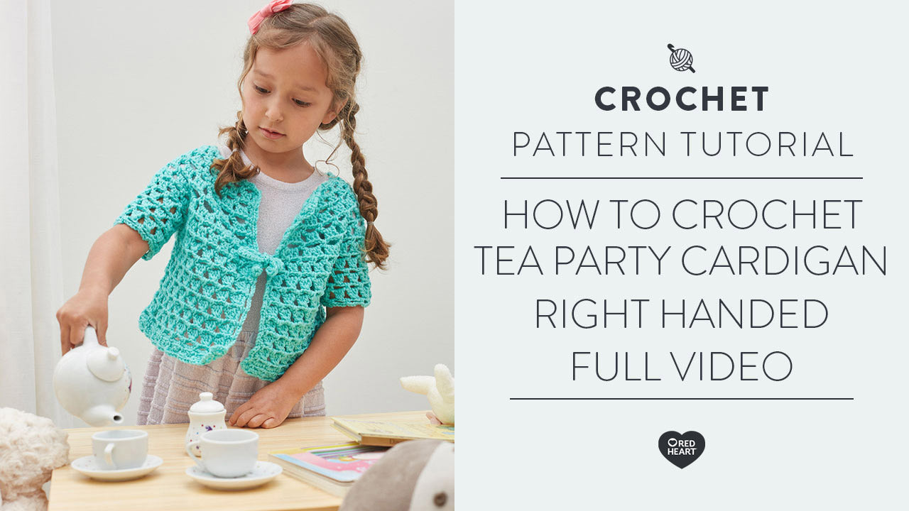 Image of How to Crochet Tea Party Cardigan (Right Handed FULL VIDEO) thumbnail