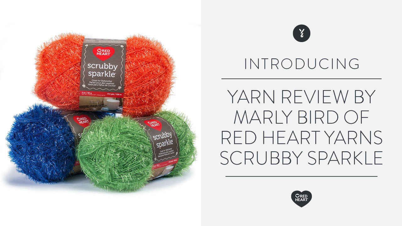 Image of Yarn Review by Marly Bird of Red Heart Yarns Scrubby Sparkle thumbnail