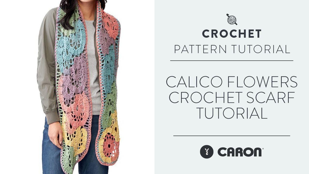 Image of Calico Flowers Crochet Scarf Tutorial thumbnail