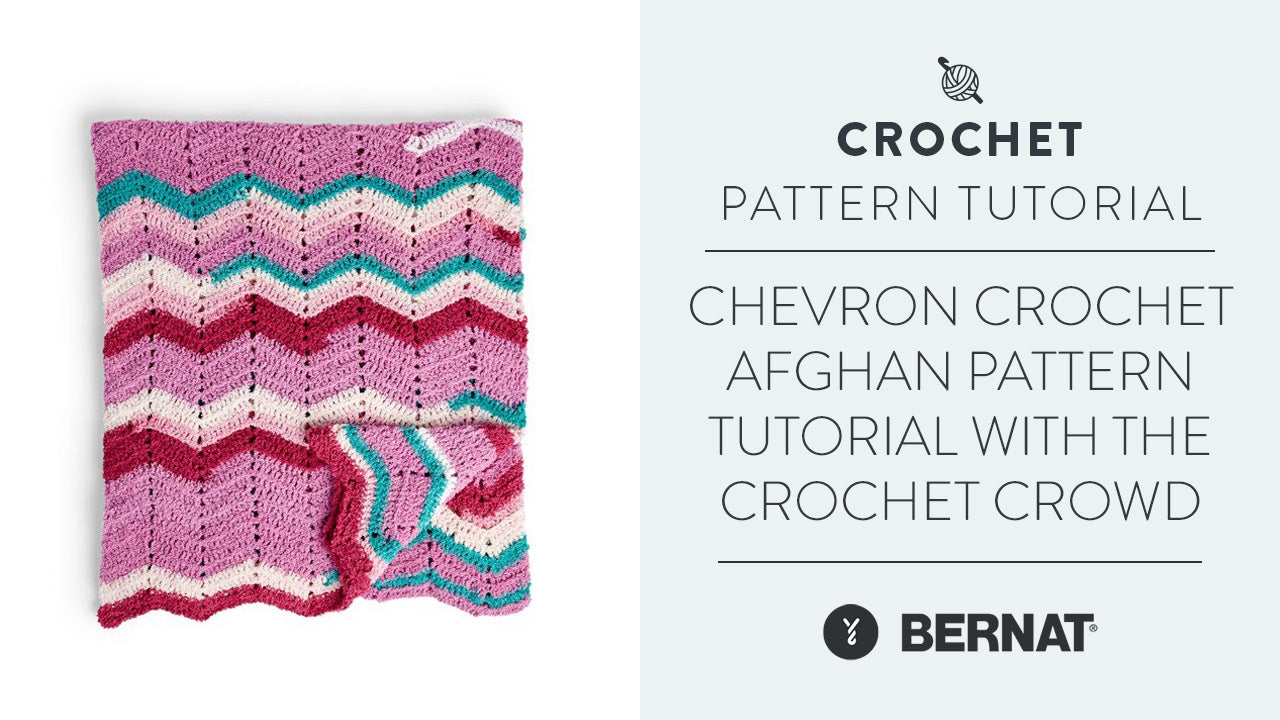 Chevron Crochet Afghan Pattern Tutorial With The Crochet Crowd