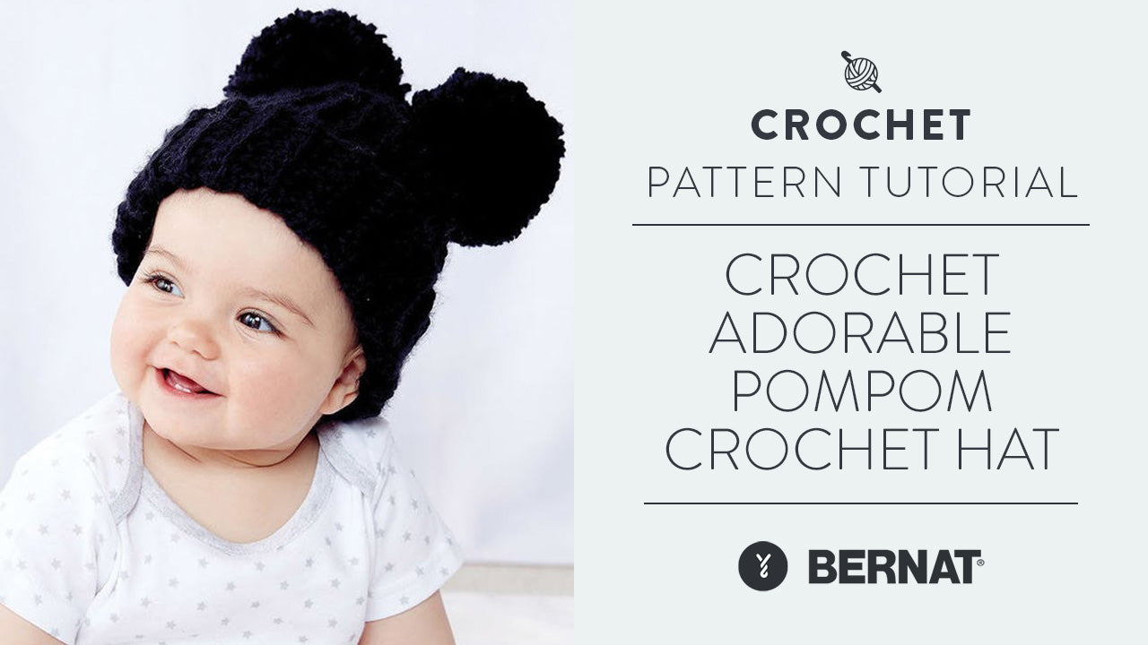 Image of Crochet: Adorable Pompom Crochet Hat thumbnail