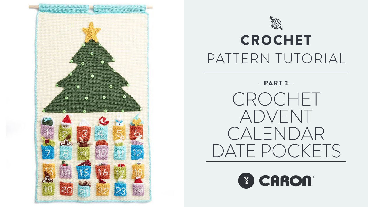 Image of Crochet: Advent Calendar Date Pockets Step 3 thumbnail