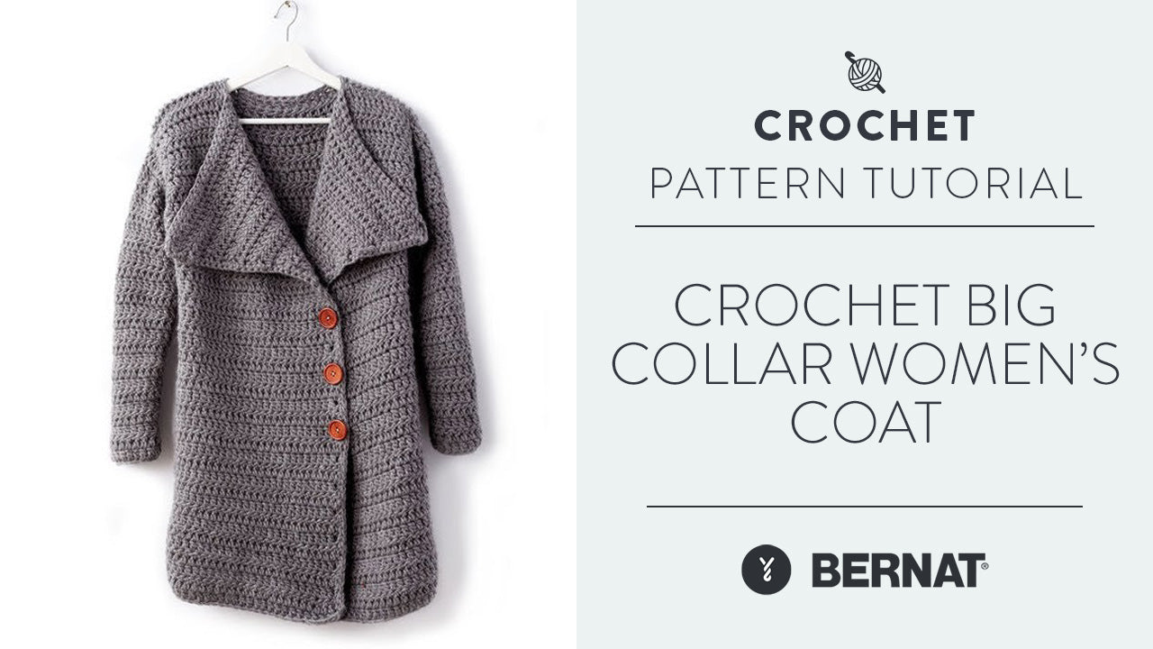 Image of Crochet: Big Collar Women's Coat thumbnail