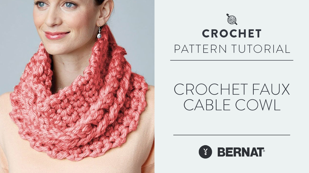 Image of Crochet Faux Cable Cowl thumbnail