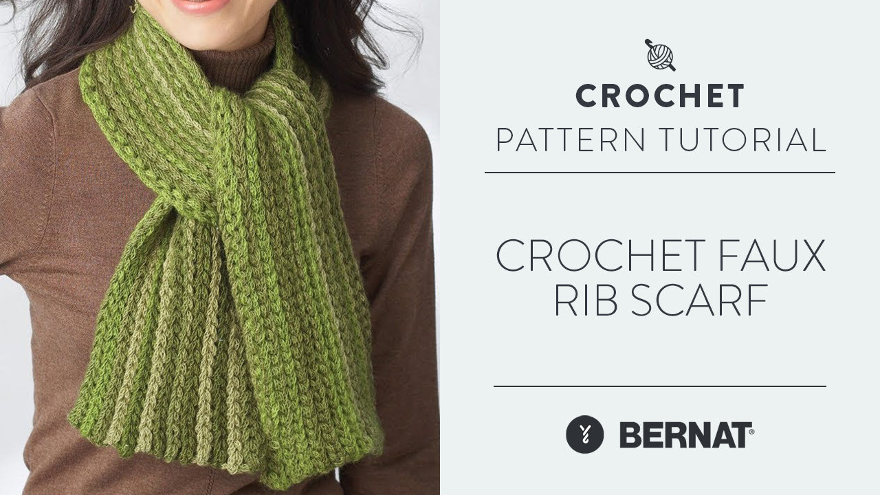 Image of Crochet Faux Rib Scarf thumbnail