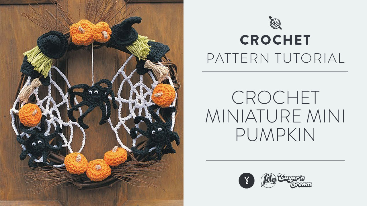 Image of Crochet Miniature Mini Pumpkin thumbnail
