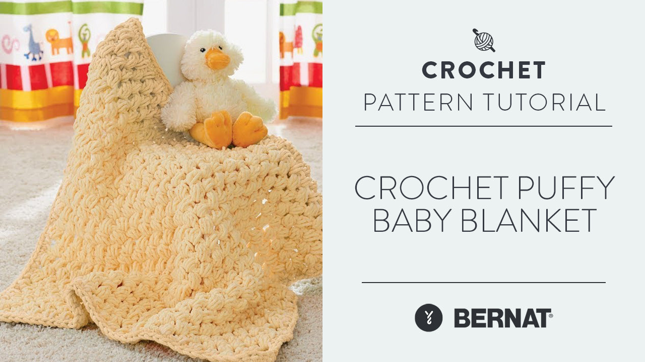 Image of Crochet Puffy Baby Blanket thumbnail