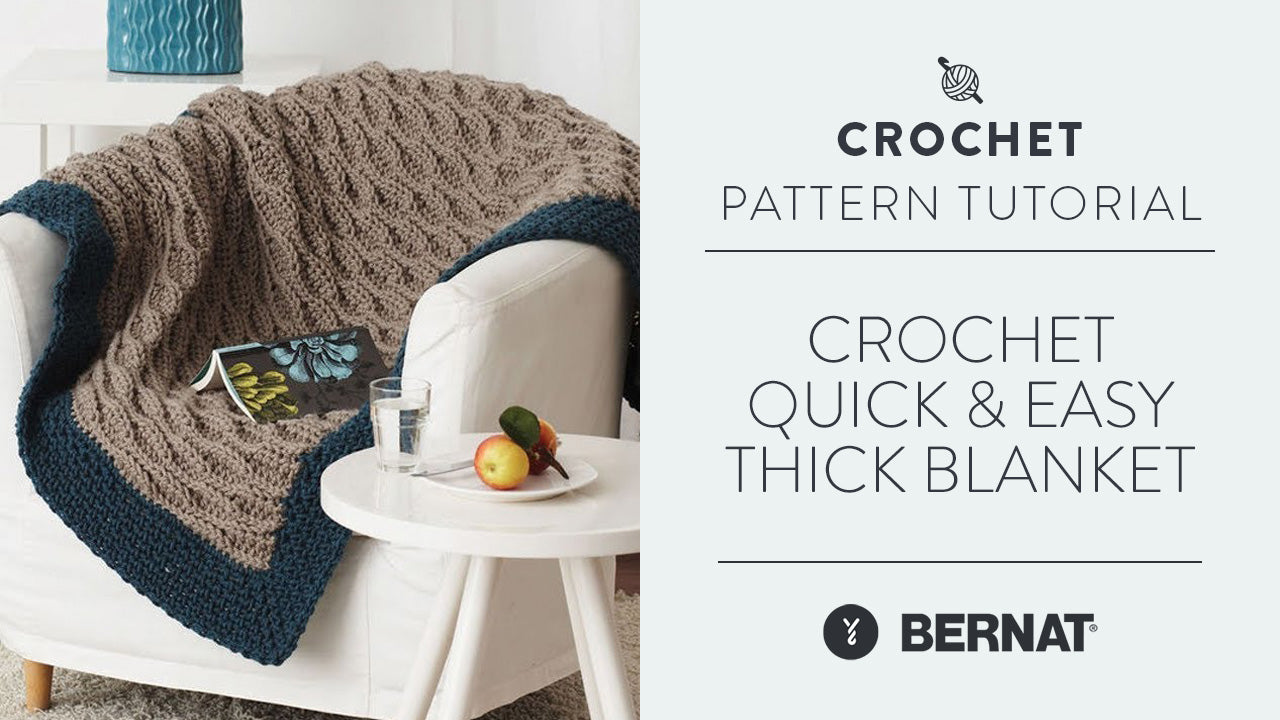 Image of Crochet: Quick & Easy Thick Blanket Tutorial thumbnail