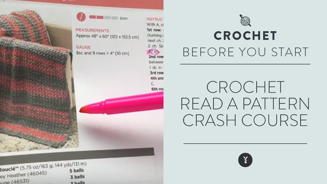 Image of Crochet:  Read a Pattern Crash Course thumbnail