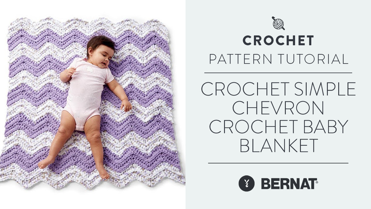 Image of Crochet: Simple Chevron Crochet Baby Blanket thumbnail