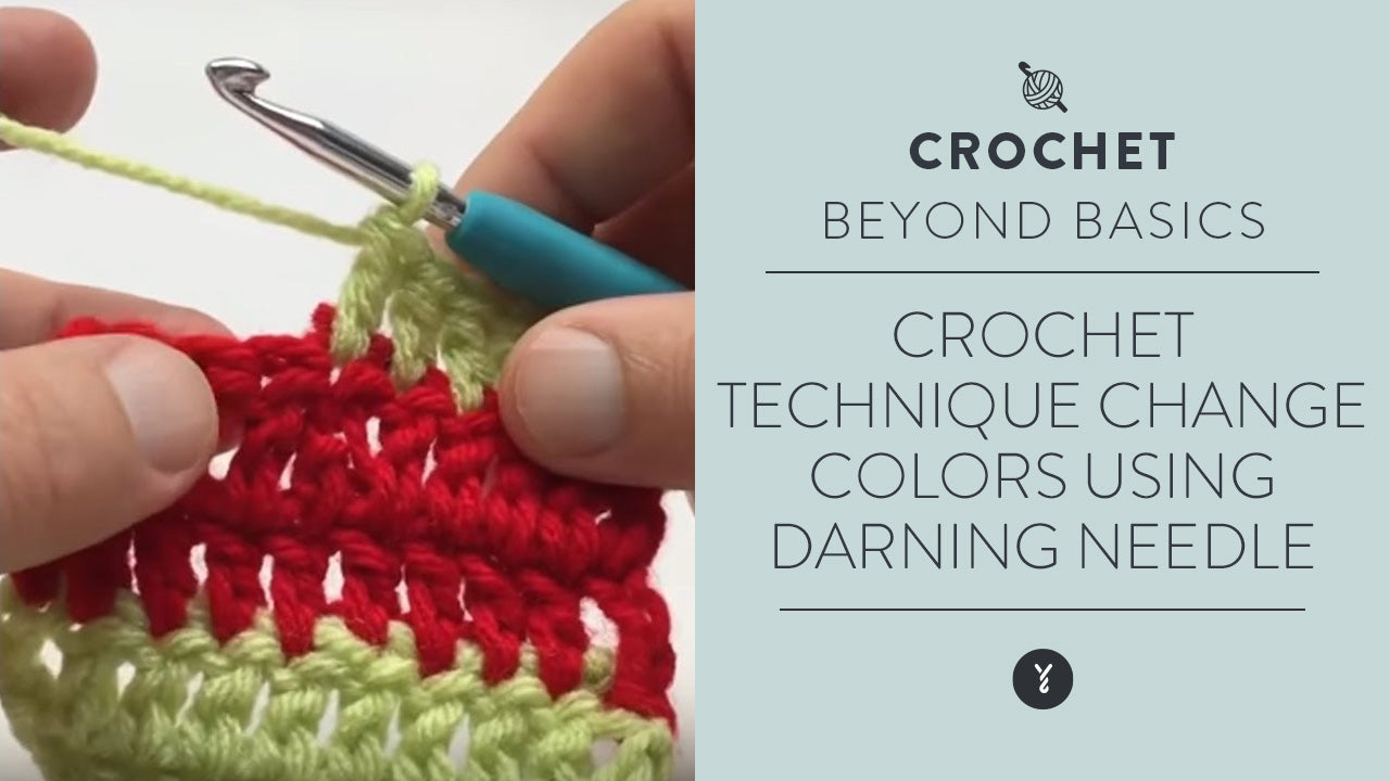 Image of Crochet Technique:  Change Colors Using Darning Needle thumbnail