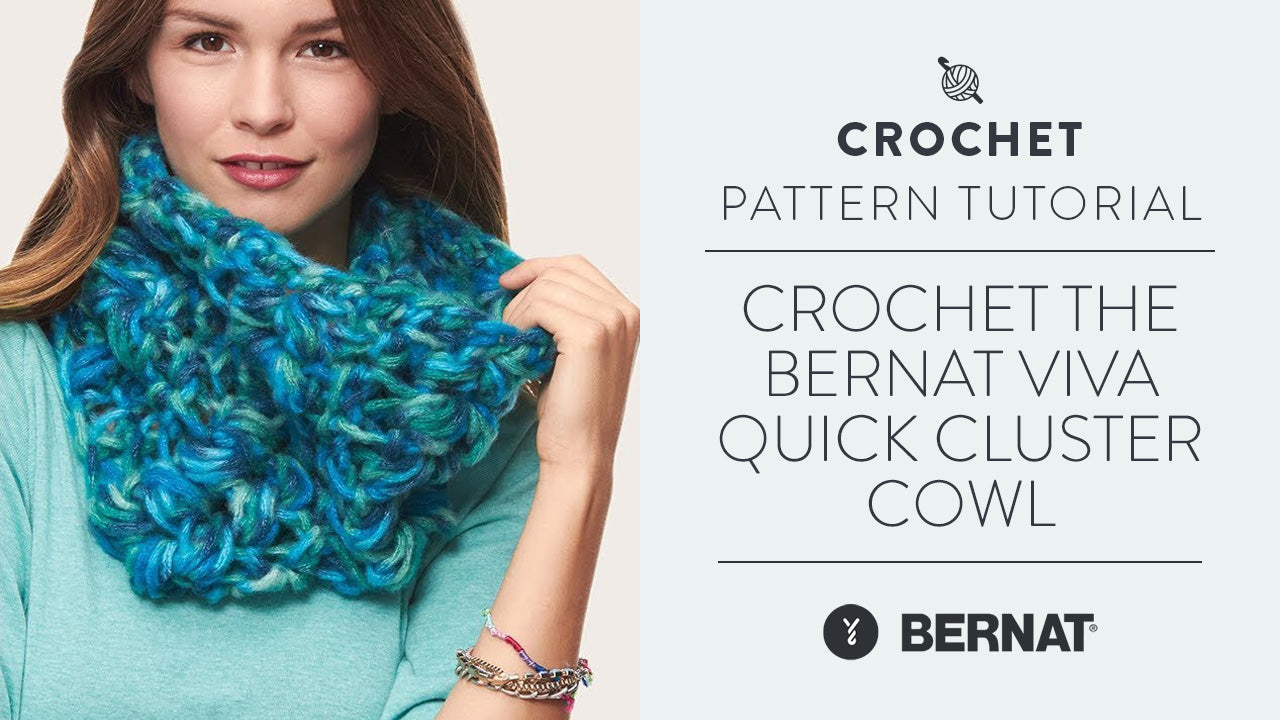 Image of Crochet the Bernat Viva Quick Cluster Cowl thumbnail