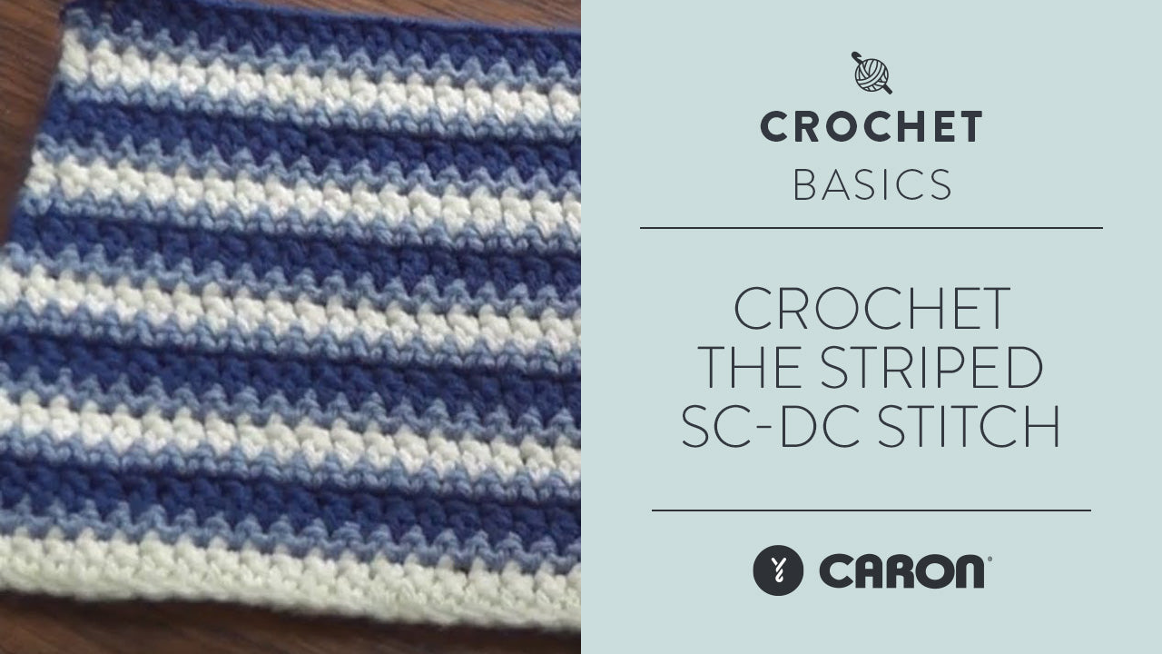 Image of Crochet the Striped Sc Dc Stitch thumbnail