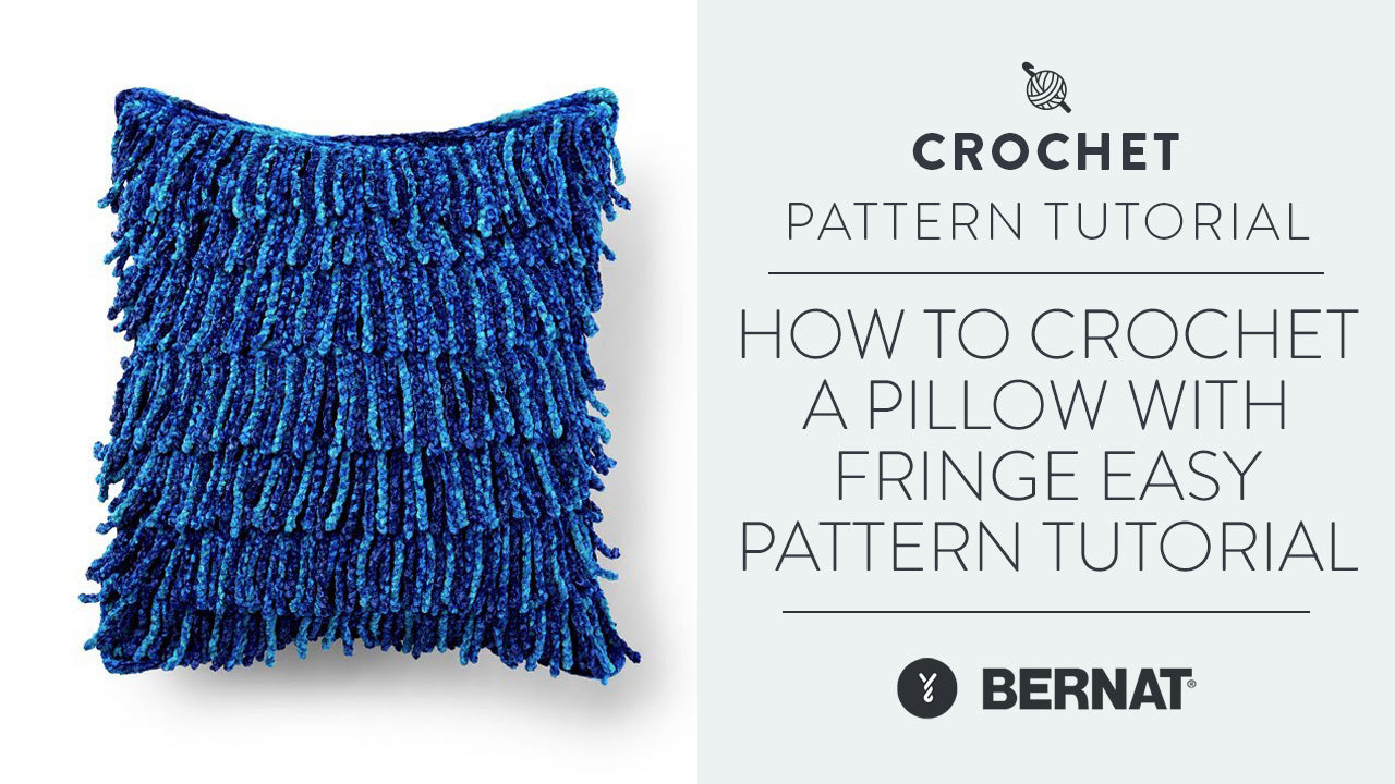 Image of How to Crochet a Pillow with Fringe | Easy Pattern Tutorial thumbnail