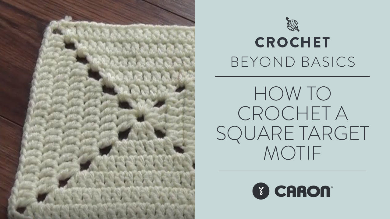 Image of How-To Crochet a Square Target Motif thumbnail