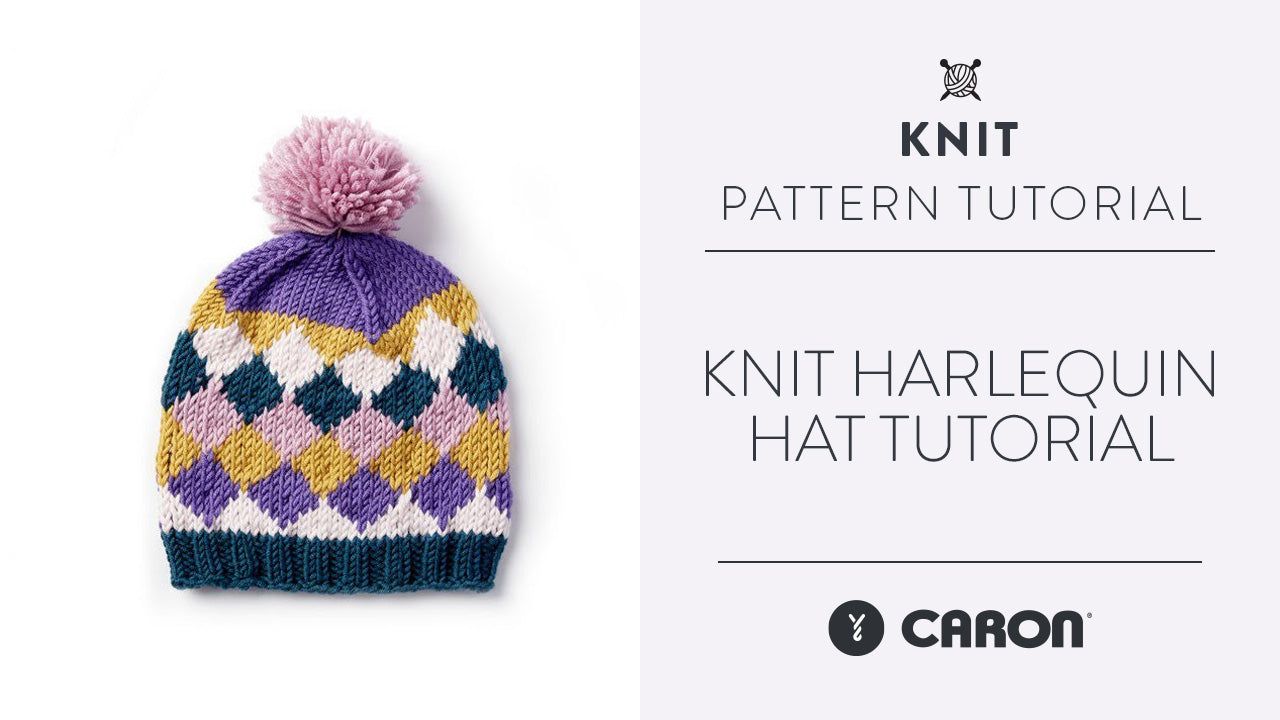 Image of Knit Harlequin Hat Tutorial thumbnail